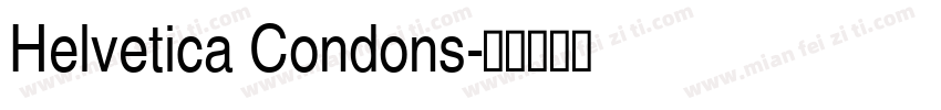 Helvetica Condons字体转换